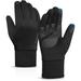 ATERCEL Men s and Women s Cycling Running Driving Skiing Touch Screen Warm Waterproof Winter Universal Gloves(Black XL)