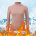 Harpily Thermal Underwear Top For Women Winter Tops For Crew Neck Fleece Lined Thermal Thermal Underwear Slim Tops Long Sleeve Thermal Shirts Pink XL