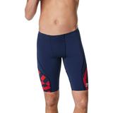 Speedo Men s Vortex Maze Jammer Swimsuit (Red/White/Blue 34)