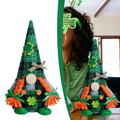 Happy St. Patricks Day! Pretxorve St. Patricks Day Gnome Decoration Green Spring Plush Doll Irish Dwarf Decorations Home Gift Table Ornaments B