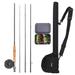 LEO FISHING Pole Case Rod And Reel 20 Flies 9 Fly Rod Combo With Carry Pole Case Reel Combo Case - Fly Kit Flies Complete Fly By - Includes Ideal Flies Pole Combo By - Carry Easy Portability