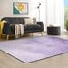 Anyway.go Area Rug Non Slip Absorbent Comfort Soft Floor Carpet Yoga Mat for Indoor Outdoor Entryway Living Room Bedroom Home Decor 60 x 39inch Violet Watercolor