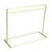 Rushawy Dollhouse Clothes Rack Doll Dress Rack Bedroom Clothing Hanging Garment Rack Golden