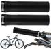 Yegsfteu 1 Pair Bicycle Handlebar Grips Cover Non-Slip Bicycle Handlebar Grips Cover for Mountain Bike Road Bike Cycling Replacement Parts (Black)