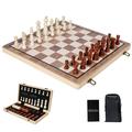 Spirastell chess Wooden Chess Checkers In 1 Wooden Chess Checkers Set 2 In 1 Set Portable Chess Portable Chess With Checkers Set Portable 1 Wooden Chess