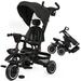 Foldable Trike for Toddlers Tricycle Stroller 7 in 1 Folding Toddler Tricycle w/Removable Adjustable Push Handle Canopy Rotatable Seat Safety Harness Cup Holder & Storage Trike for 1-5 Years