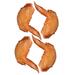 Simulated Chicken Wings 4 Pcs Food Shaped Models Decorations Photo Props for Photography Home Pvc