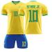 Mens/Kids 2024 Soccer Game Brazil Soccer #10 Jerseys Soccer Team Shirts