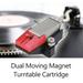 Carevas Cartridge Turntable With Stereo Dual Turntable With Needle Vinyl Player Stylus Needle Vinyl Leeofty Dsfen Adben