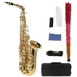 ammoon Saxophone Brush Cloth Padded Brass E Flat Eb Alto Brass Flat Sax 802 Alto Brass E Cloth Padded Case E Flat Sax 802 Key Type Sax 802 Key Woodwind With Brush With Brush Cloth Laoshe Moweo Eryue