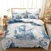 Sea World 3D Digital Printing Bedding Set Single Duvet Cover Set 3D Bedding Digital Printing Comforter Set and Pillow Covers Home Breathable Textiles- Do Not Fade