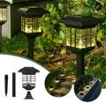 Zedker Solar Outdoor Lights Solar Garden Lights Solar Post Lights Outdoor Fence Cap Light for Posts Patio Garden Decoration White Lighting Solar Lights Decorative for Walkway Patio Yard & Lawn