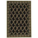 Safavieh Hand-hooked Wilton Black/ Green New Zealand Wool Area Rug (8 6 x 11 6)