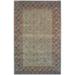 Wool Rug with Slate & Rust Border (3 ft. 6 in. Round)