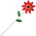 3 PCS Spring Outdoor Decor Garden Stakes Decorative Ornament Flowers Home Back Yard Red Iron