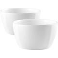 Ceramic Bowl 2 Pcs Congee Serving Pasta Noodles Ramen Bowls Ceramics Commercial White