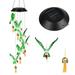 Solar Color Changing LED Hummingbird Wind Chimes Home Garden Decor Light Lamp US