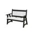 4 Ft Poly Lumber Mission Porch Bench Heavy Duty Everlasting PolyTuf HDPE Made in USA-White