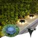 Solar Lights Outdoor Pathway Solar Ground Lights Outdoor With 6 Led Lamp Beads Disk Lights Garden Lightsï¼ŒSolar Powered In-Ground Outdoor Landscapes Lighting Up to 65% off!