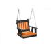 2 Ft Poly Lumber Mission Porch Swing Everlasting PolyTuf HDPE- Amish Crafted-Made in USA-Orange