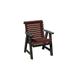 2 Ft Poly Lumber Roll Back Design Porch Chair Everlasting PolyTuf HDPE- Amish Crafted-Made in USA-Cherry