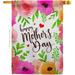 Happy Mother s Day House Flag - Family Mom Mama Grandma Love Flowers Parent Sibling Relatives Grandparent - Decoration Banner Small Garden Yard Gift Double-Sided 28 X 40