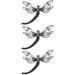3 Pack Metal Hollow Dragonfly Vintage Decor Ornament Wall Ornaments Art Wrought Iron Statue