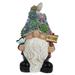 Garden Gnome Statue Solar Powered Gnome Figurine Light Resin Garden Sculpture Solar Garden Lamp for Patio Lawn Decoration