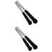 2 Pieces Stainless Steel Food Tongs Spaghetti Pasta Grilling Sandwich Bread Loaf Charcoal Barbecue Convenient Bbq Kitchen Tweezers