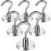 DIYMAG Powerful Magnetic Hanger Magnetic Key Holder for Wall Cruise Ships Locker Metal Door Office Kitchen Classroom- 6 Pack