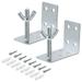 BUYISI 2Pcs L Shape Wall Mount Brackets Mounting Installation for Inside Ceiling Shades