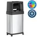 iTouchless 18 Gallon Rectangular Dual Push Door Stainless Steel Trash Can with Wheels & Odor Filter