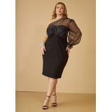 Plus Size One Shoulder Layered Bodycon Dress