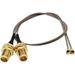 UFL to SMA Mini PCI U.FL to RP-SMA Female Ipex Connector Pigtail Antenna Extension Cable (6 inch (2 Pcs))