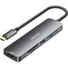 USB C Hub with 4K HDMI 100W Power Delivery 2 USB-A Data Ports SD/TF Reader 6-in-1 USBC Type C Hub Multiport