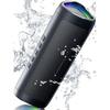 Portable Bluetooth Speaker with HD Sound Waterproof & 24H Playtime TWS Pairing BT5.3 for Home/Party/Outdoor/Beach Electronic Gadgets - Black