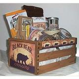 Bear Gift Basket Wood Crate Coffee Mug Chocolate s Gifts Candy Mens Bears