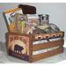 Bear Gift Basket Wood Crate Coffee Mug Chocolate s Gifts Candy Mens Bears