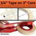 Nova 3/4 In Pro-Grade Masking Tape. 60 Yard Roll 4 Pack = 240 Yards Of Multi-Use Easy Tear Tape. Great For Labeling Painting Packing More. Adhesive Leaves No Residue.