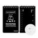 Milue Notepad Rain Pocket Notebook All-Weather Memos Blank Paper Notepad Notebooks