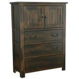 Progressive Furniture Woodbury Wood Door Chest In Vintage Pine Brown