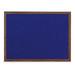 UVP UV6010AKEZ-BLUE-WALNUT Blue tack board 24 x 18 with Walnut wood frame