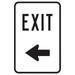 Traffic & Warehouse Signs - Exit Sign - Weather Approved Aluminum Street Sign 0.04 Thickness - 10 X 7