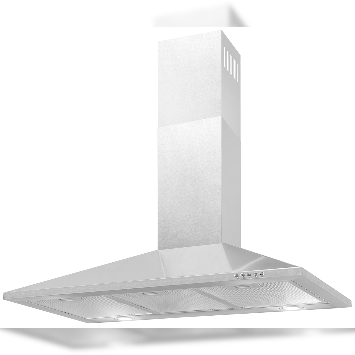 Exquisit KH 90-8 Kamin-Dunstabzugshaube | 3 Leistungsstufen | Metallfilter| Inox Image