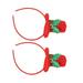 2 Pcs Tiara Hair Ribbons Headband Top Hats for Kids Creative Headdress Christmas