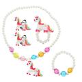 Necklace Beading Kits Child Earring Girl Ring Jewelry Bracelet Girl M White Acrylic Toddler Child