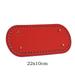 ALSLIAO 1Pc Long Bottom for Knitted Bag PU leather Bag Base DIY Handmade Bag Bottom DIY Red