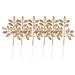 Kaloaede New Year s Eve Flower Spray Gold Accessories Over Gold Over Silver Flower Decoration Christmas Flower Long Artificial Flowers for Tall Vases Artificial Flowers Bouquet