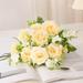 Oneshit Artificial flowers Clearance Nordic Ins Artificial Flower Simulation Flower Living Room Decoration Plastic Flower Silk Flower Dining Table Flower Decoration Bouquet Simulation Rose