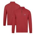 Men's Levelwear Red Montreal Canadiens Theory Insignia Core Quarter-Zip Pullover Top